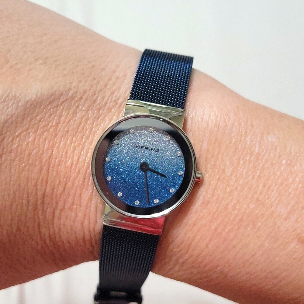 BERING WATCH BLUE SILVER